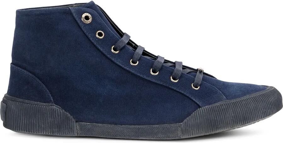 Lanvin corduroy canvas sneakers Blauw