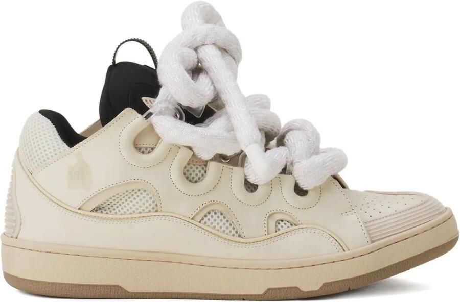Lanvin Curb geperforeerde sneakers Beige