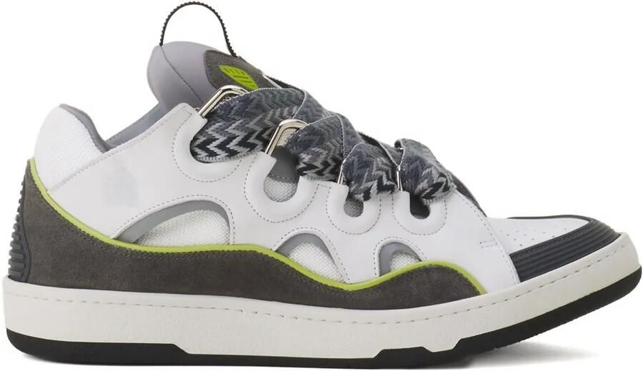 Lanvin Curb geperforeerde sneakers Wit