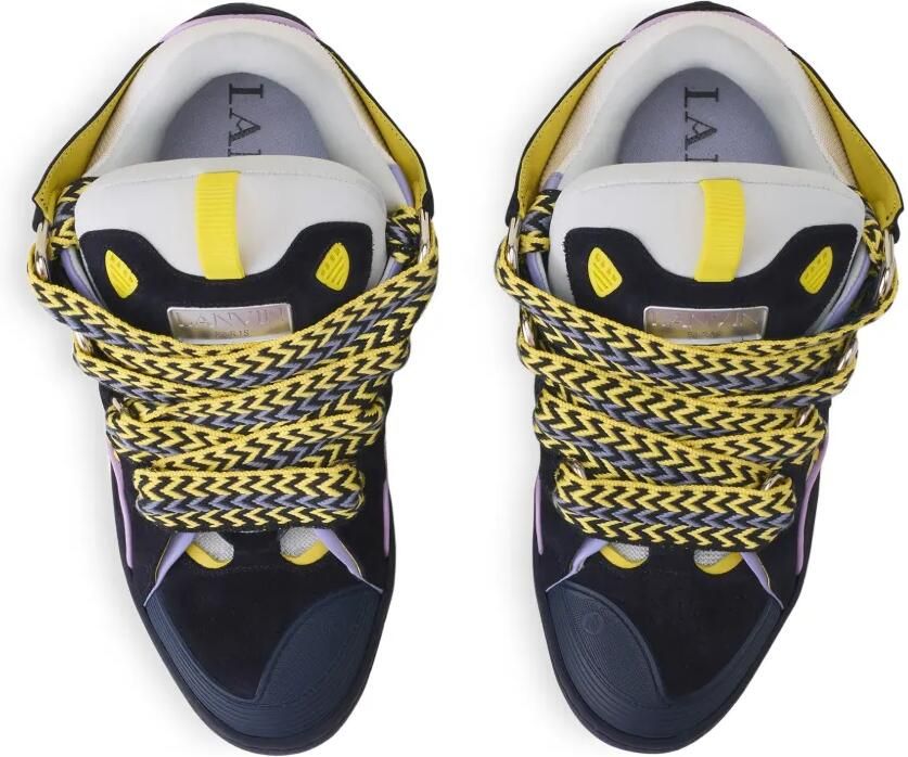 Lanvin Curb gevlochten sneakers Blauw - Foto 3