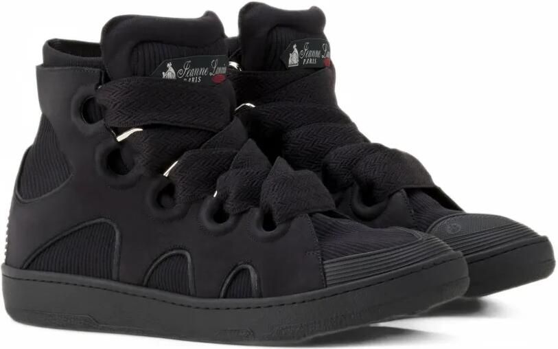 Lanvin Curb high-top gebreide sneakers Zwart - Foto 3