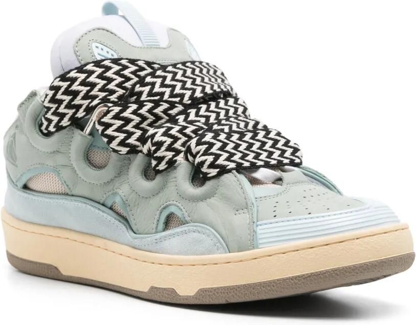 Lanvin Curb leren sneakers Blauw
