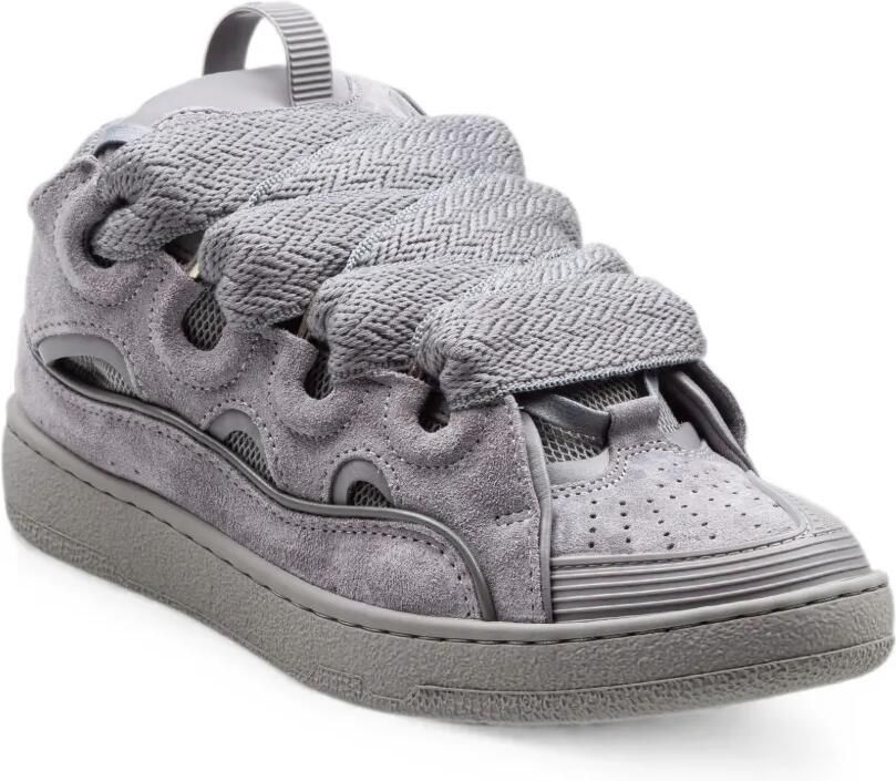 Lanvin Curb leren sneakers Grijs - Foto 2