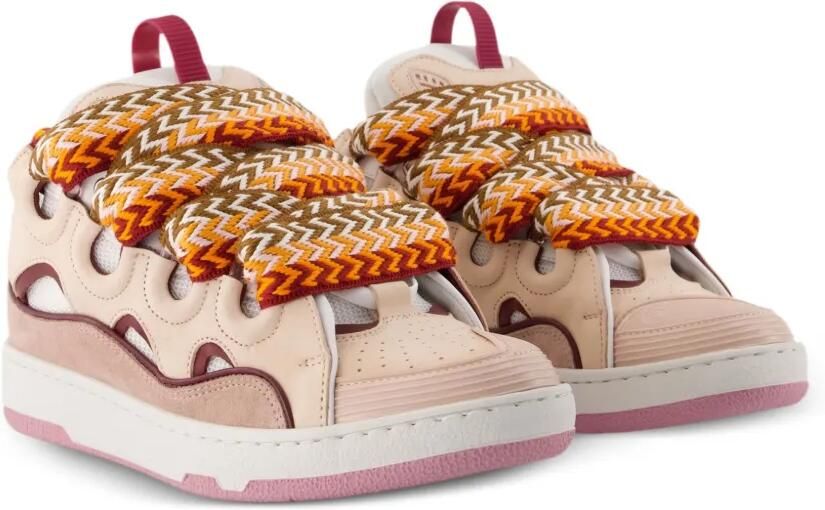 Lanvin Curb leren sneakers Roze - Foto 2