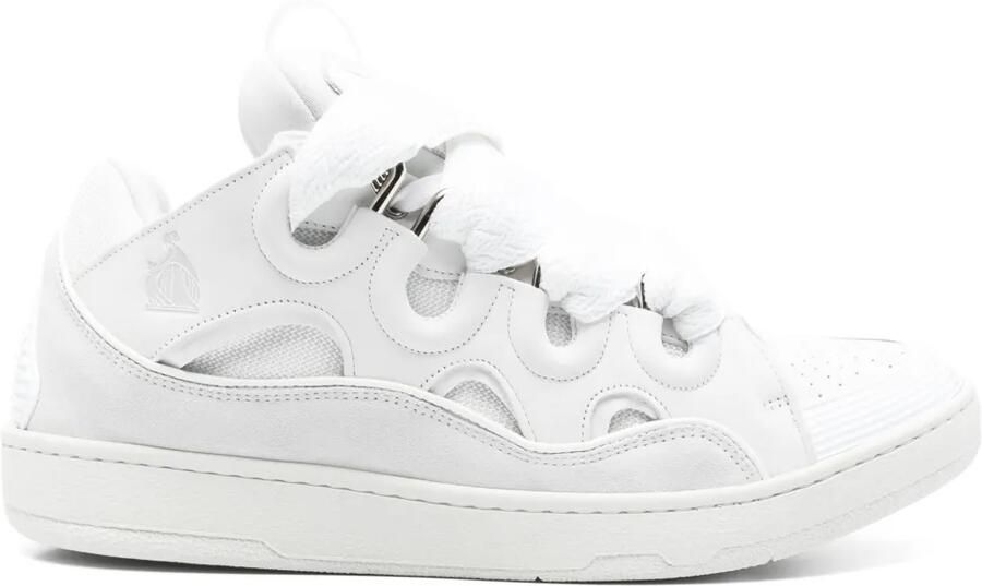 Lanvin Curb leren sneakers Wit