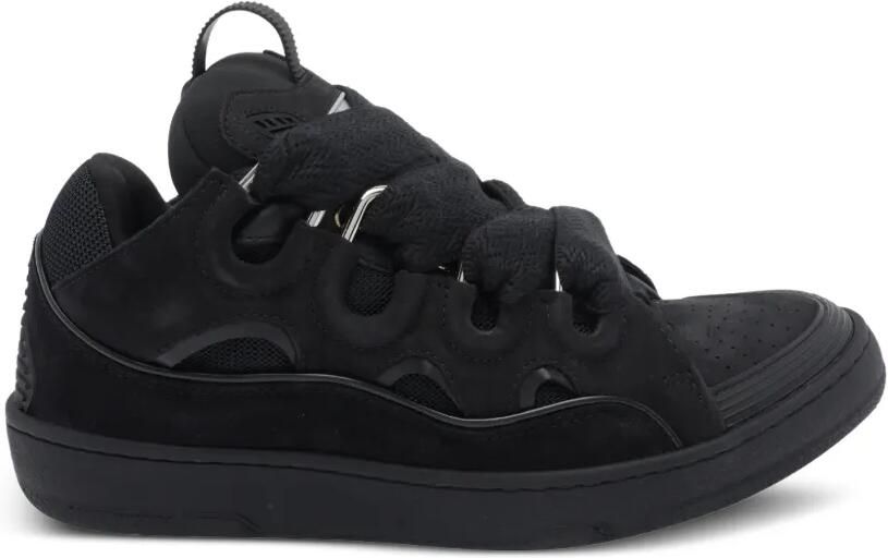 Lanvin Curb leren sneakers Zwart