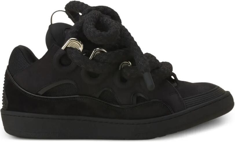 Lanvin Curb Snake leren sneakers Zwart