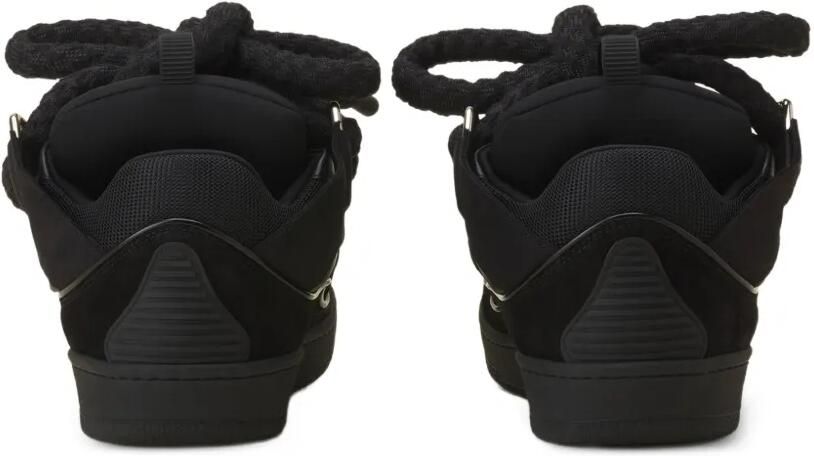Lanvin Curb Snake leren sneakers Zwart - Foto 4
