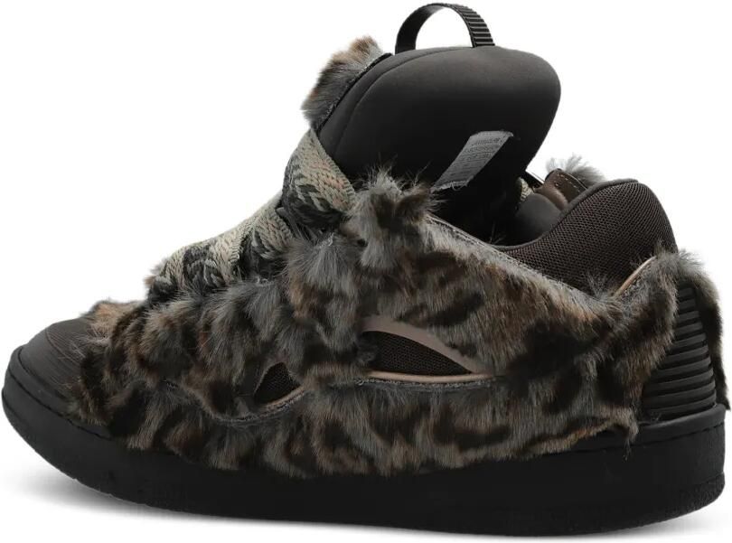 Lanvin Curb sneakers in faux fur Grijs - Foto 3