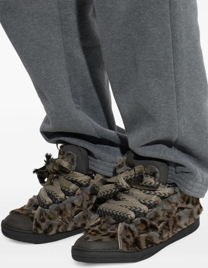 Lanvin Curb sneakers in faux fur Grijs - Foto 2