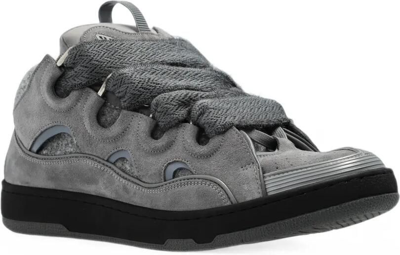 Lanvin Curb sneakers in felt Grijs - Foto 5