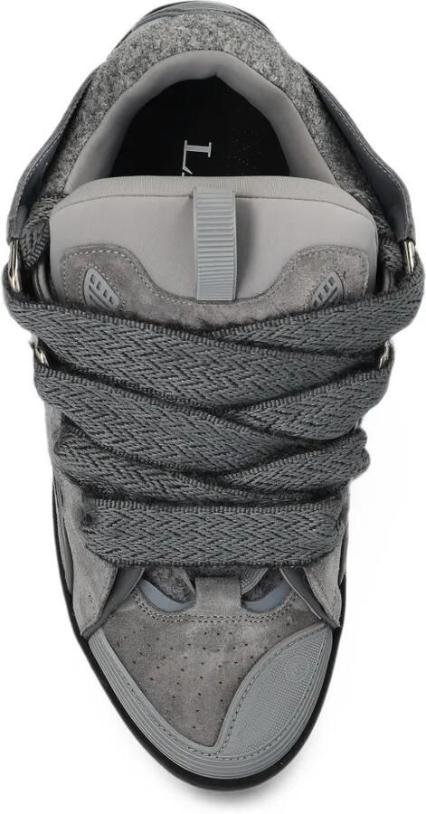 Lanvin Curb sneakers in felt Grijs - Foto 4