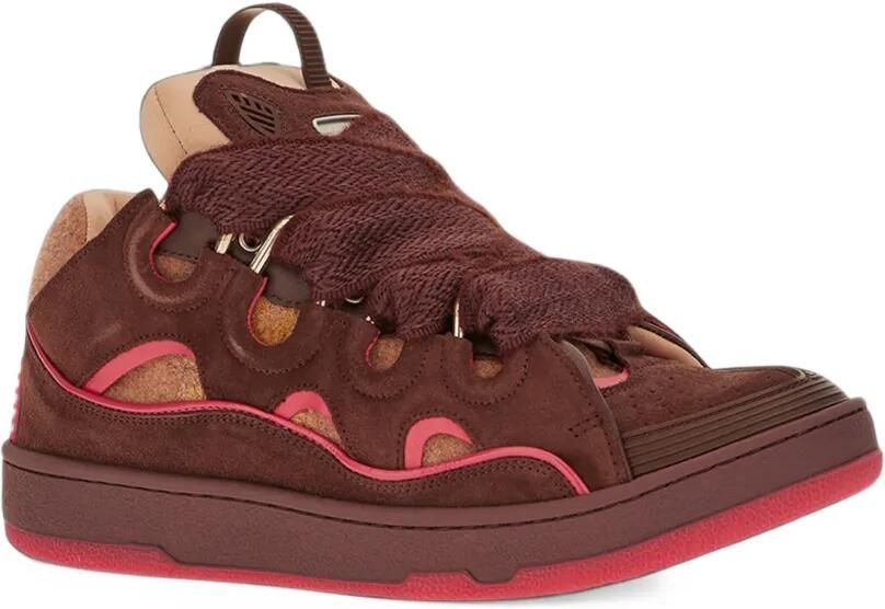 Lanvin Curb sneakers in felt Roze - Foto 3
