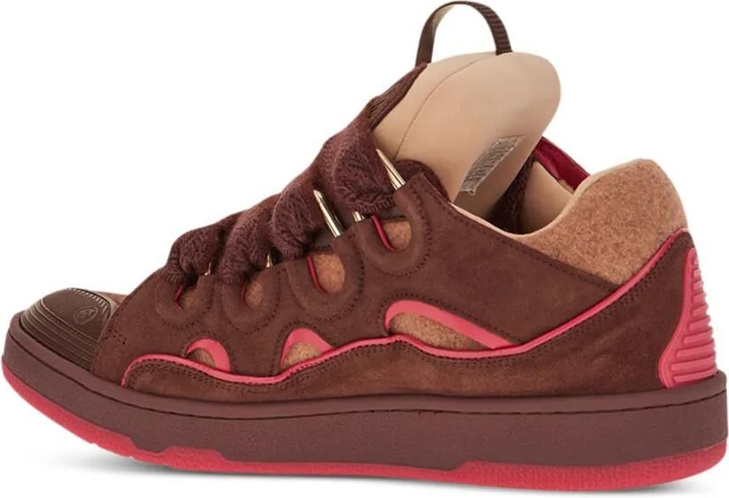 Lanvin Curb sneakers in felt Roze - Foto 2