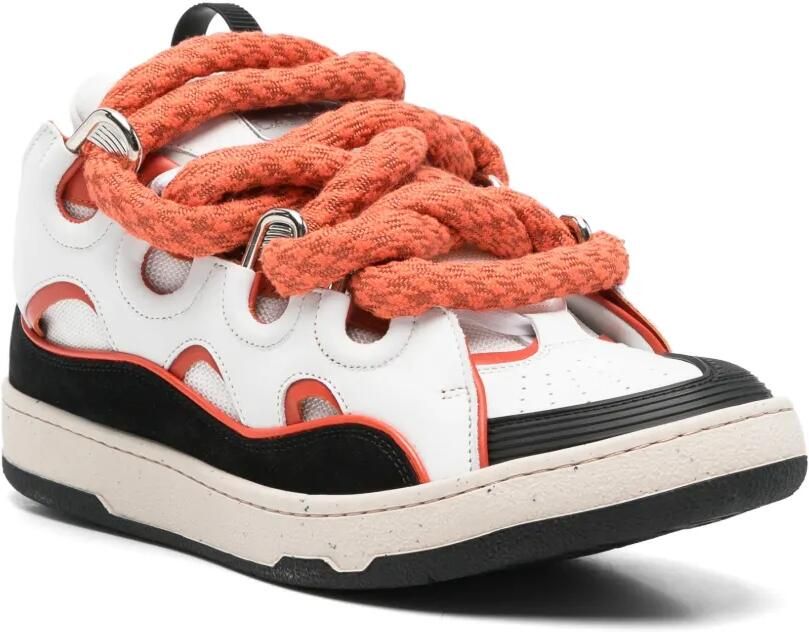 Lanvin Curb sneakers met chunky kant Wit - Foto 2