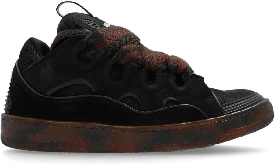 Lanvin Curb sneakers met logopatch Zwart