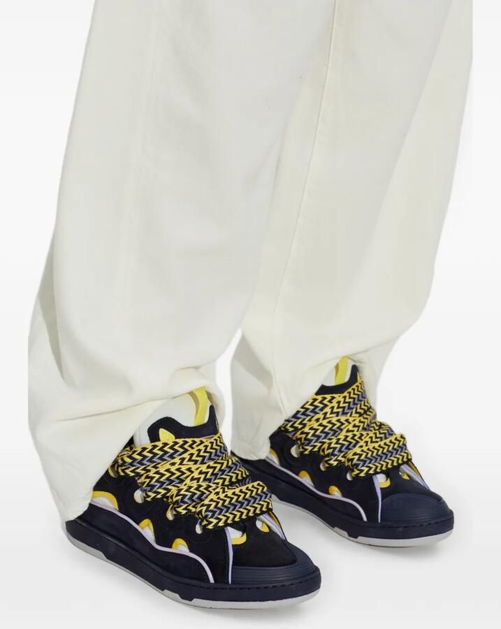 Lanvin Curb sneakers met oversized veters Blauw - Foto 2