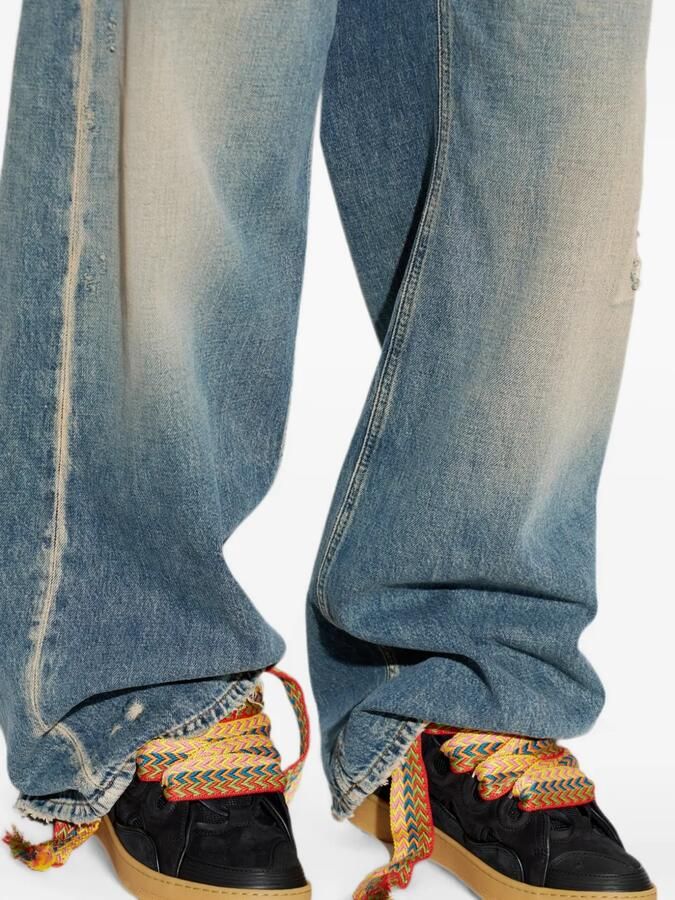 Lanvin Curb sneakers met oversized veters Zwart - Foto 2