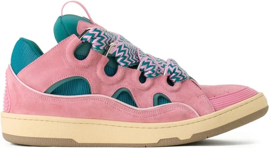 Lanvin Curb sneakers met uitgesneden details Roze