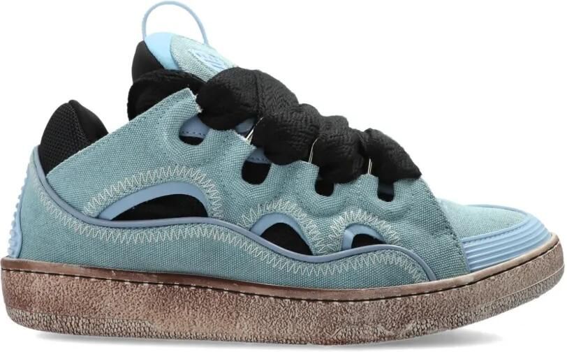 Lanvin Curb sneakers met vlakken Blauw