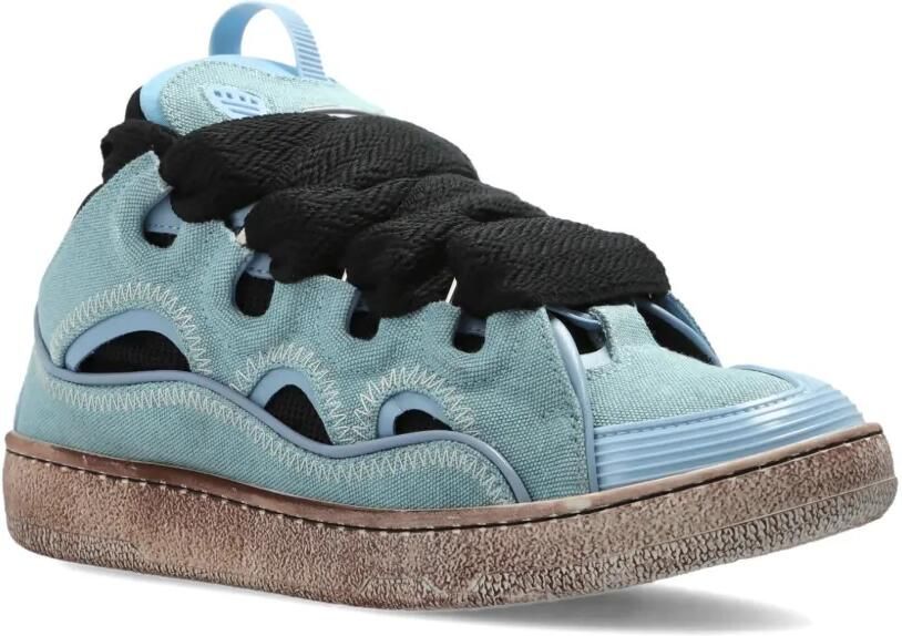 Lanvin Curb sneakers met vlakken Blauw - Foto 4