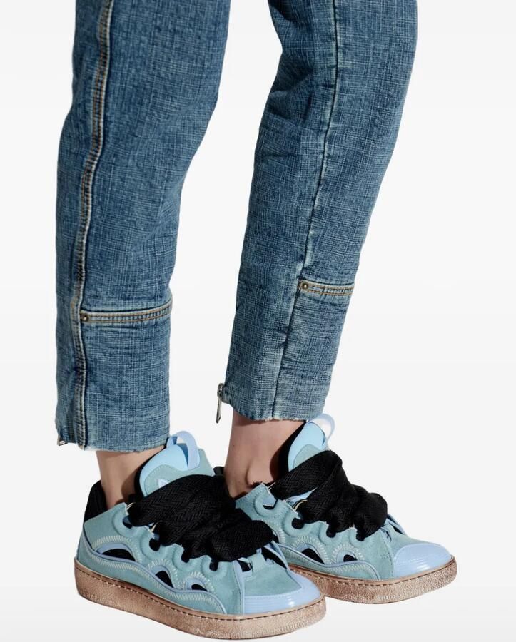 Lanvin Curb sneakers met vlakken Blauw - Foto 2