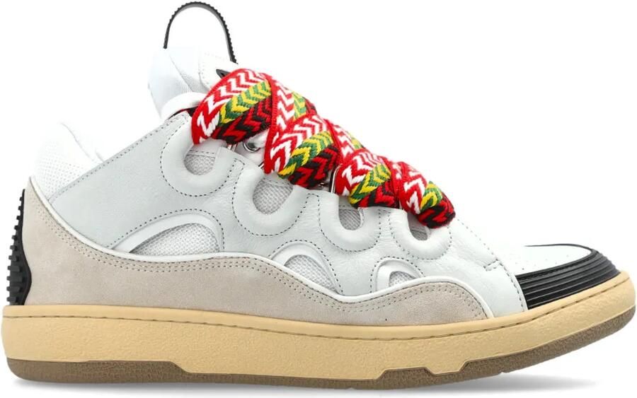 Lanvin Curb sneakers met vlakken Wit