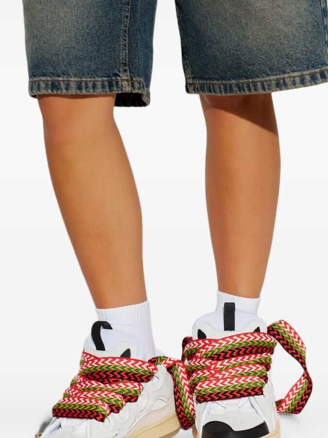 Lanvin Curb sneakers met vlakken Wit - Foto 2