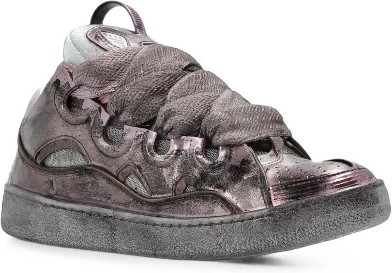 Lanvin Curb sneakers van metallic technische stof Paars - Foto 4