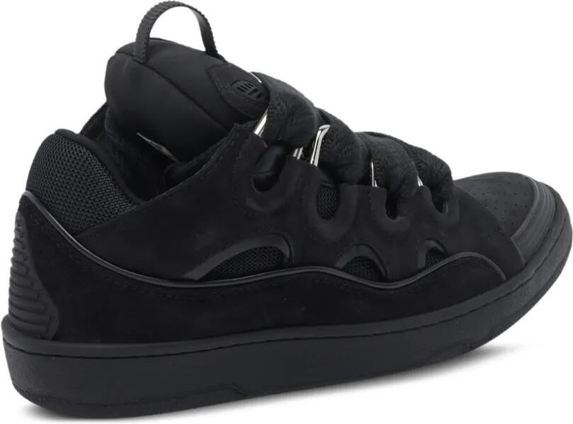 Lanvin Curb suède sneakers Zwart - Foto 3