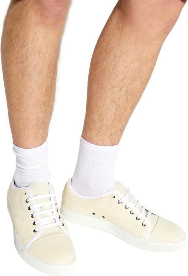 Lanvin Dbb1 canvas sneakers Beige - Foto 2