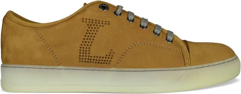Lanvin DBB1 geperforeerde suède sneakers Bruin