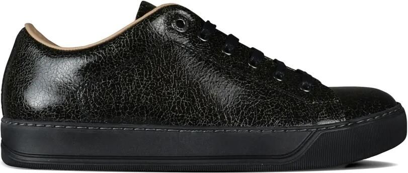 Lanvin DBB1 leren sneakers met gebarsten effect Zwart