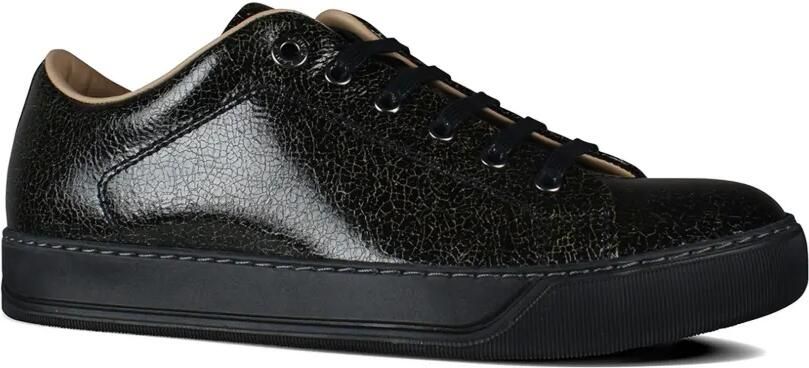 Lanvin DBB1 leren sneakers met gebarsten effect Zwart - Foto 2