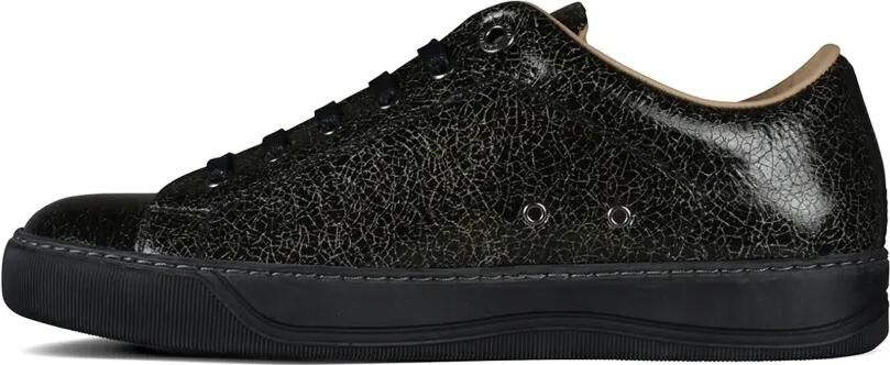 Lanvin DBB1 leren sneakers met gebarsten effect Zwart - Foto 3