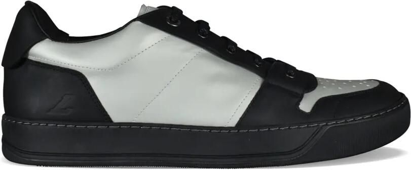 Lanvin DBB1 leren sneakers met logo-reliëf Zwart