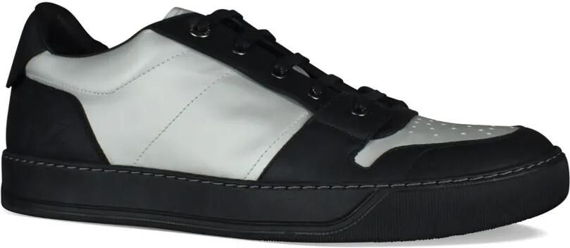 Lanvin DBB1 leren sneakers met logo-reliëf Zwart - Foto 2