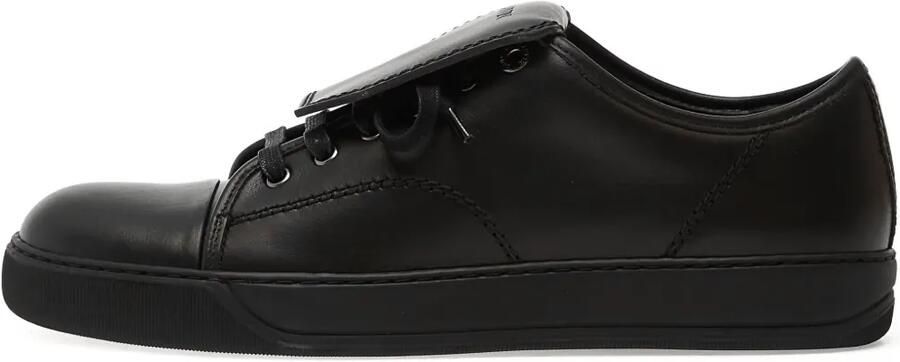 Lanvin DBB1 leren sneakers met omslag Zwart