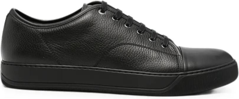 Lanvin DBB1 sneakers van bewerkt leer en nappa Zwart