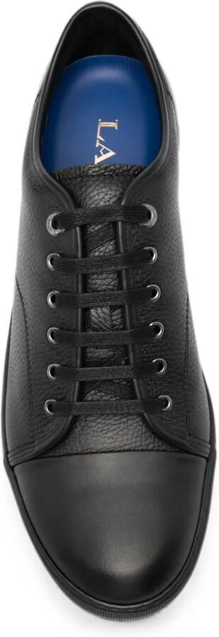 Lanvin DBB1 sneakers van bewerkt leer en nappa Zwart - Foto 4