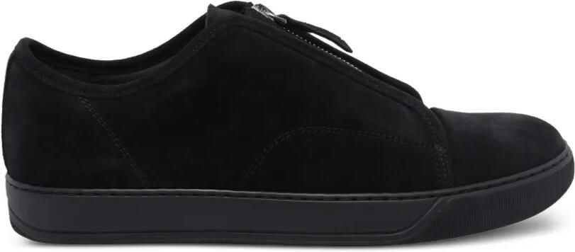 Lanvin DBB1 suède sneakers met rits Zwart