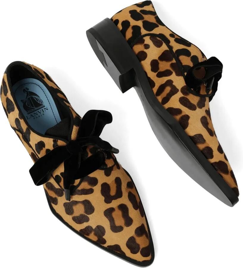 Lanvin Derby schoenen met luipaardprint en ringlets Bruin - Foto 2