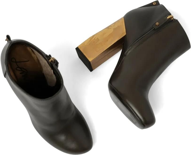 Lanvin Enkellaarzen met sculpturale hak Zwart - Foto 3