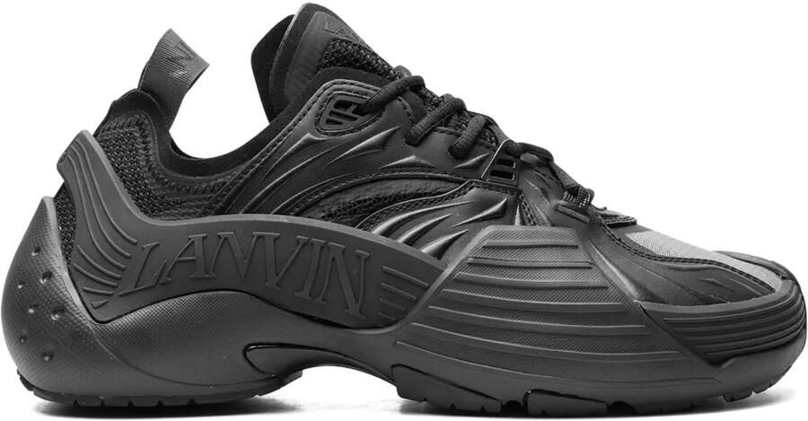 Lanvin Flash-X mesh sneakers met vlakken Zwart