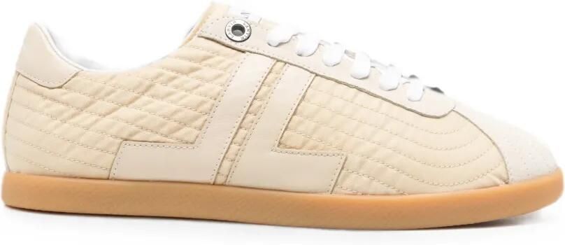 Lanvin Gewatteerde sneakers met logo Beige