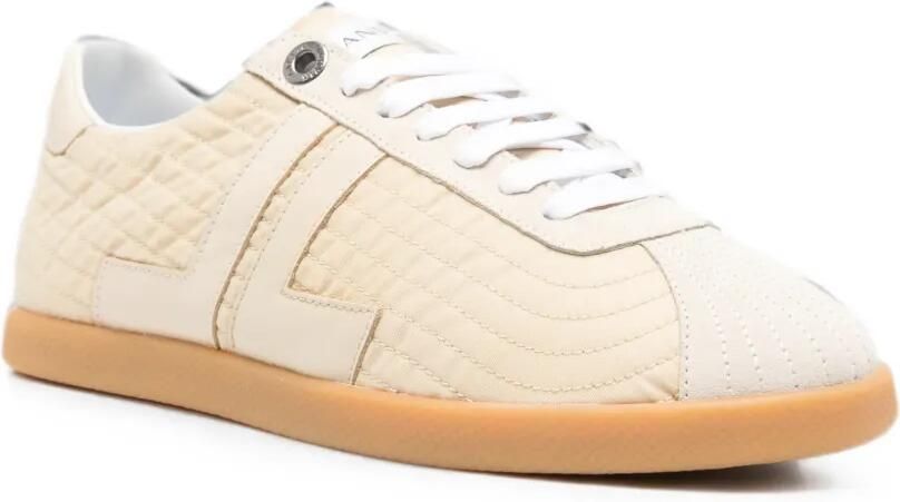 Lanvin Gewatteerde sneakers met logo Beige - Foto 2