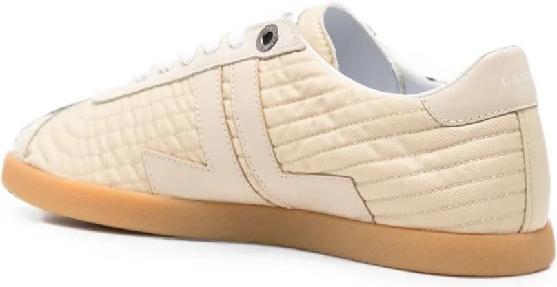 Lanvin Gewatteerde sneakers met logo Beige - Foto 3