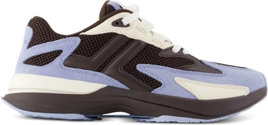 Lanvin JLA suède sneakers met mesh vlak Bruin