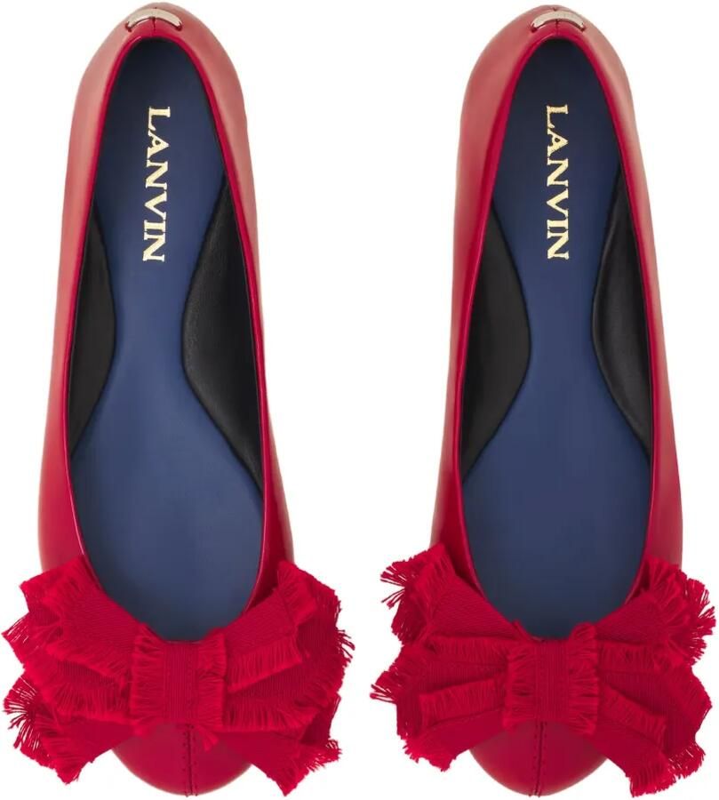 Lanvin Lakleren ballerina's met strikdetail Rood - Foto 2