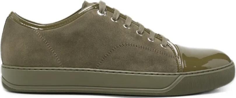 Lanvin Lakleren sneakers met kapneus Groen